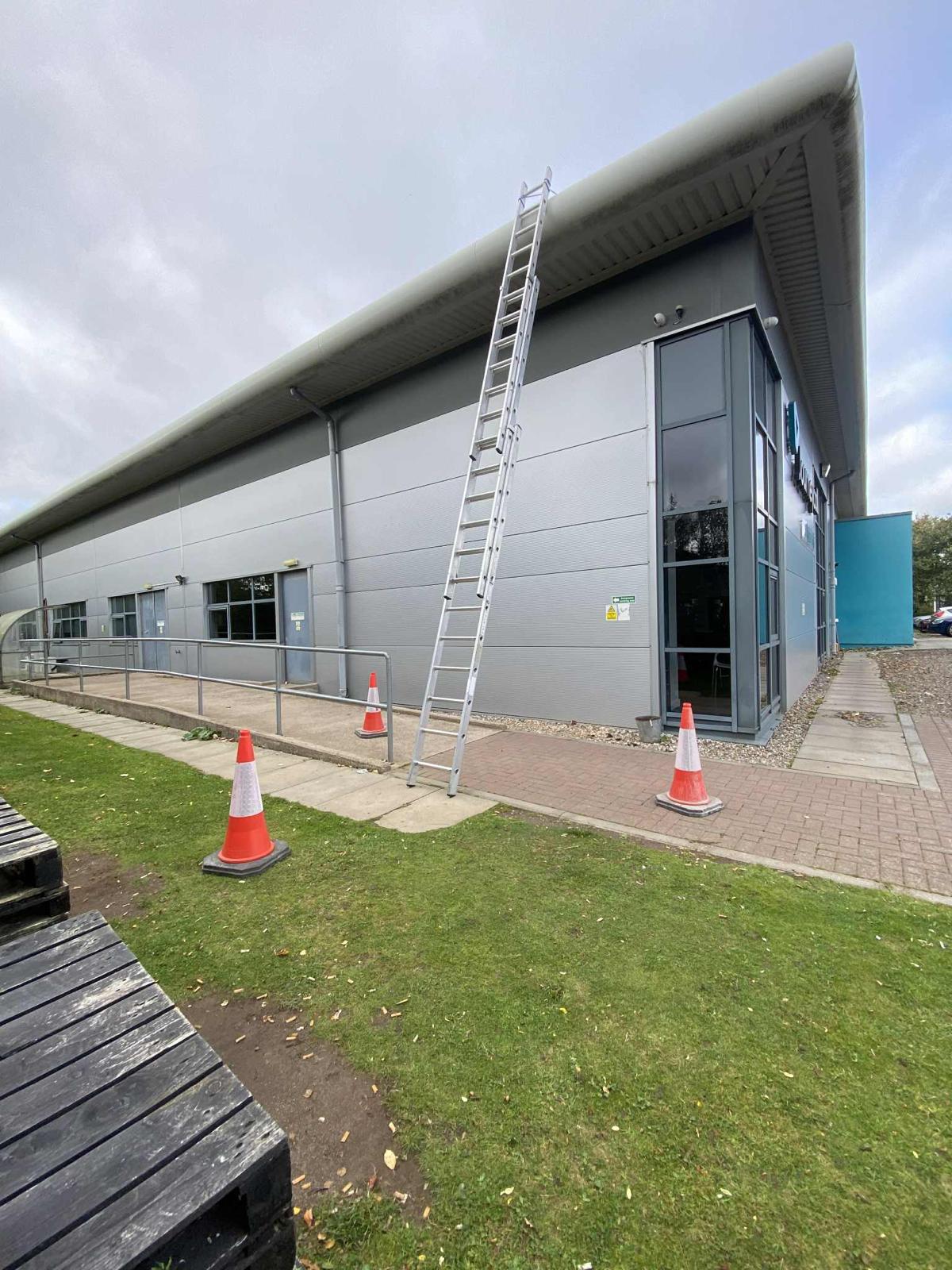 Commercial roof and gutter inspection